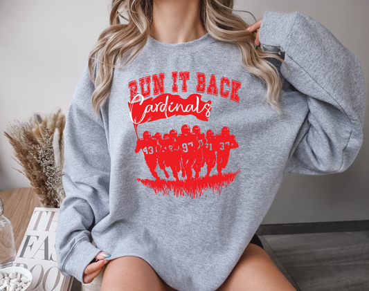 Run it Back Football Mascots DTF Transfer Design