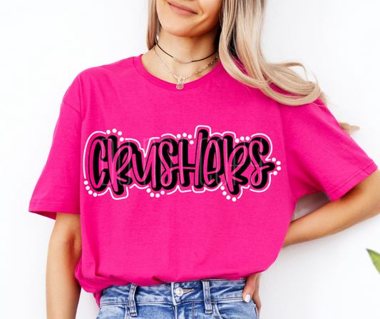 Crushers Lines and Dots  DTF Transfer Design