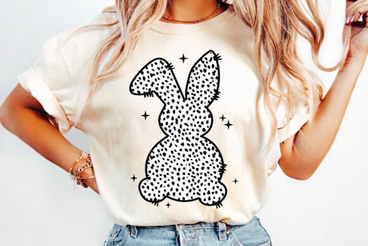 Dalmatian Easter Bunny DTF Transfer Design