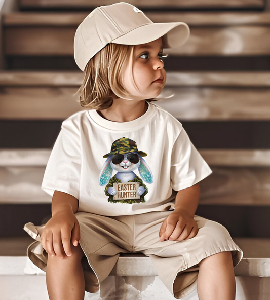 Easter hunter camo bunny DTF Transfer Design CF