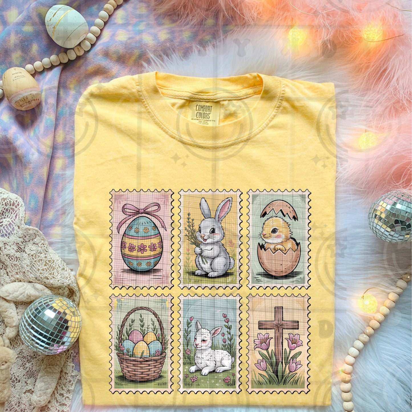 Easter Stamps DTF Transfer Design