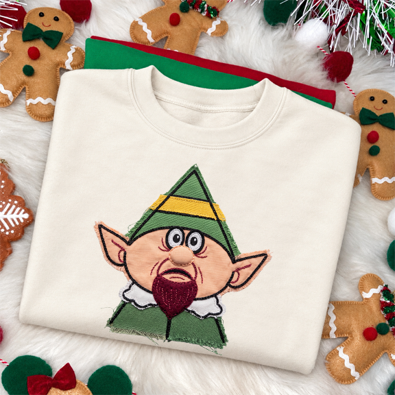 Foreman Elf stitched DTF Transfer Design