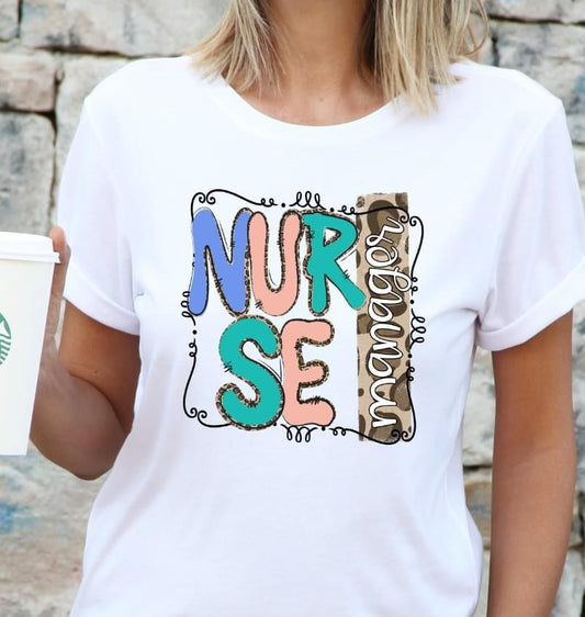 Nurse Manger DTF Transfer Design Bev