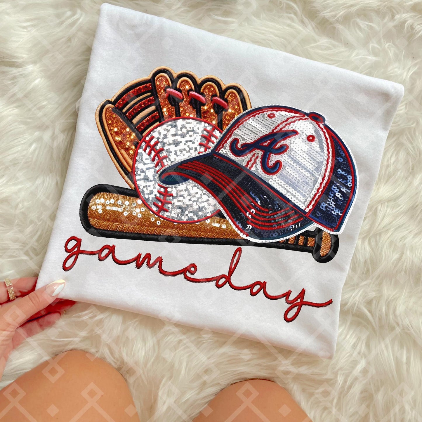Game Day MLB Teams sequins DTF Transfer CC