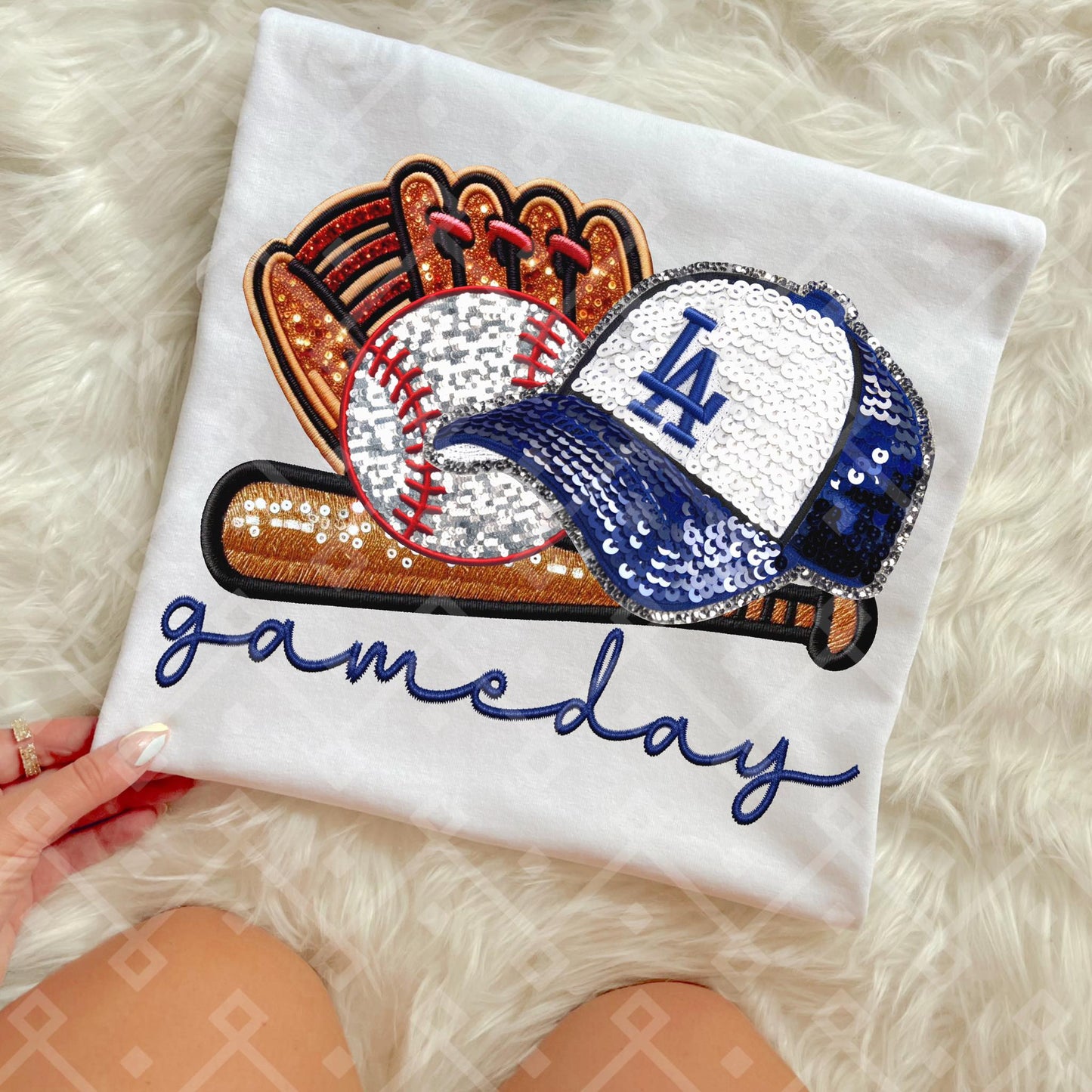 Game Day MLB Teams sequins DTF Transfer CC