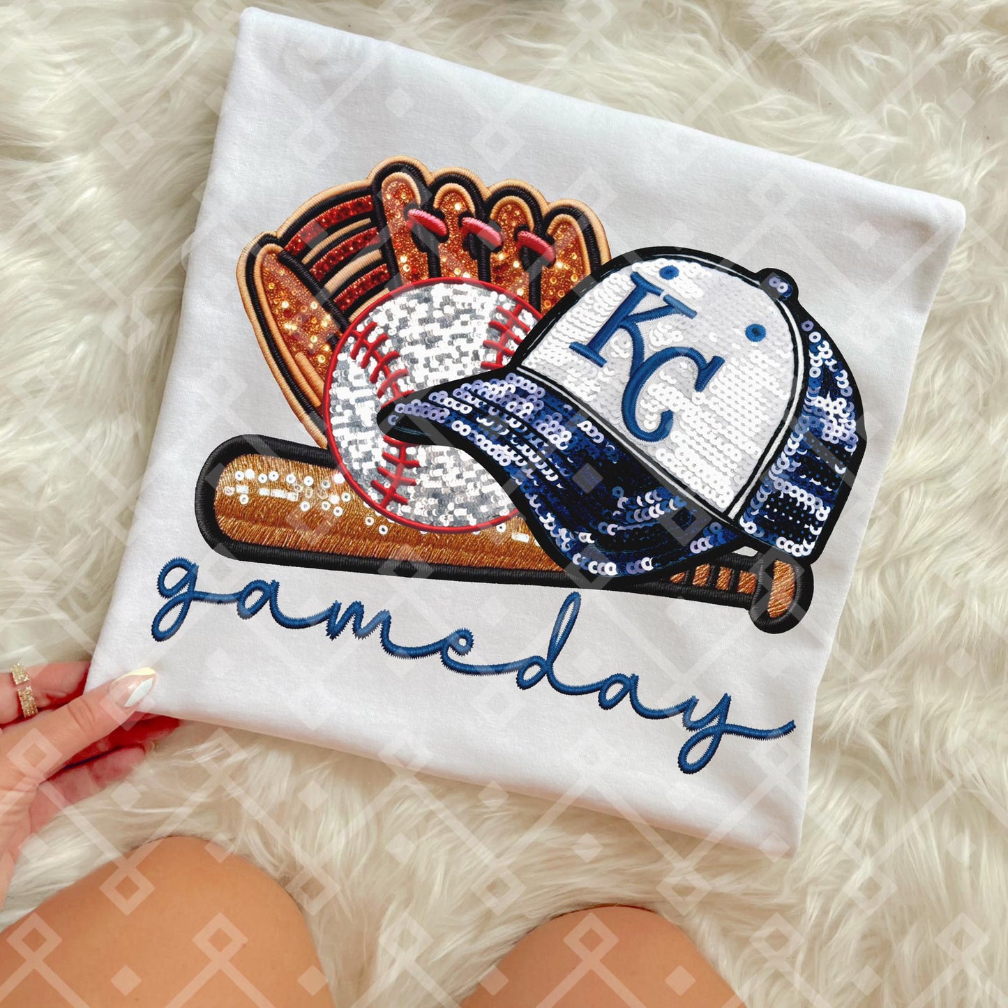 Game Day MLB Teams sequins DTF Transfer CC
