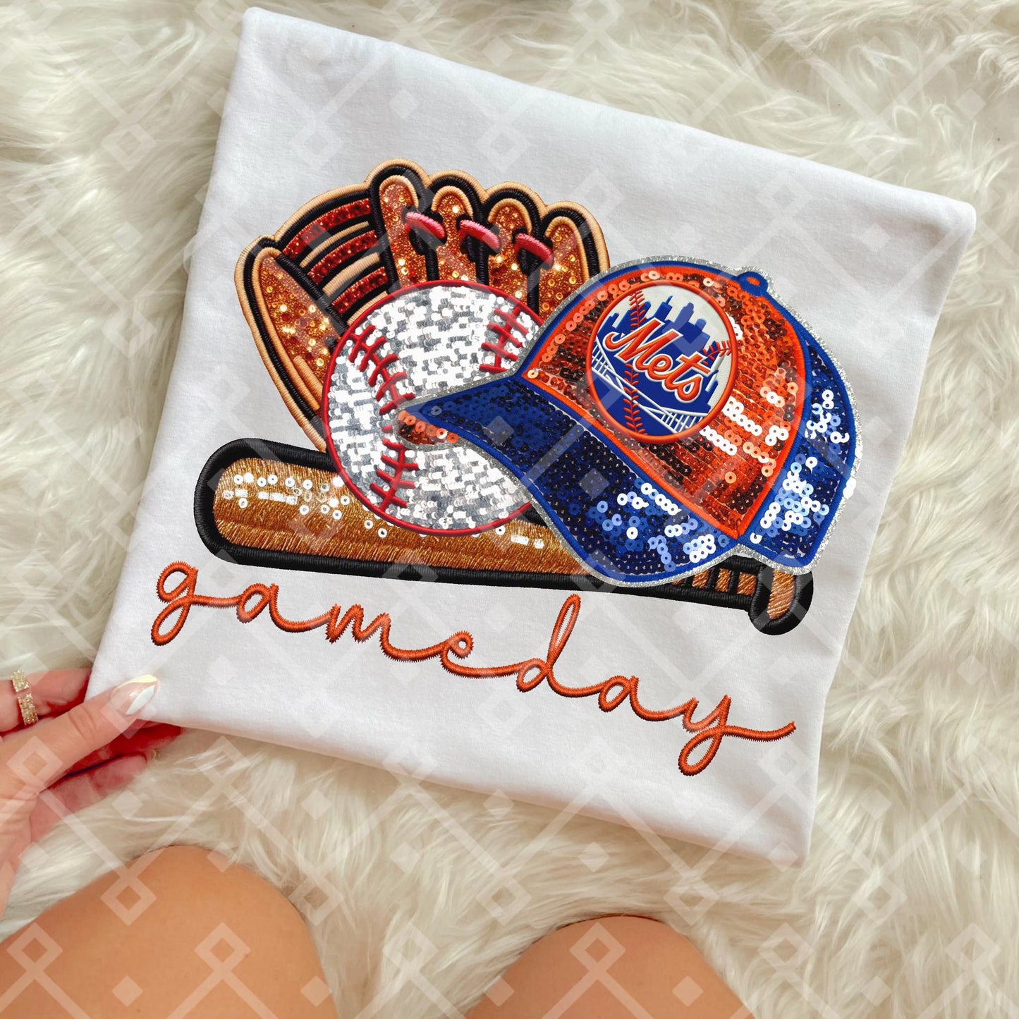 Game Day MLB Teams sequins DTF Transfer CC
