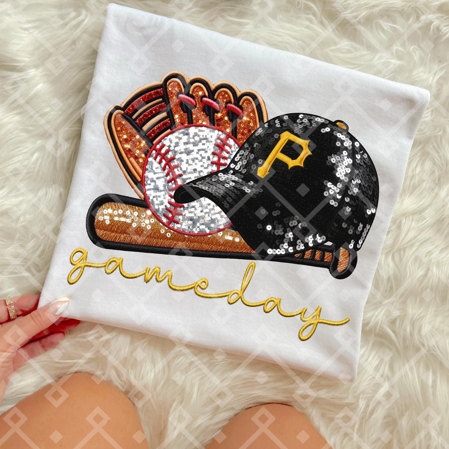 Game Day MLB Teams sequins DTF Transfer CC