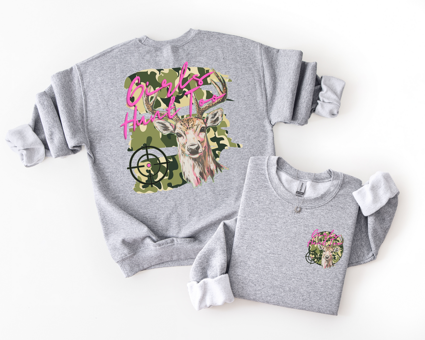 Girls Hunt too with pocket DTF Transfer Design