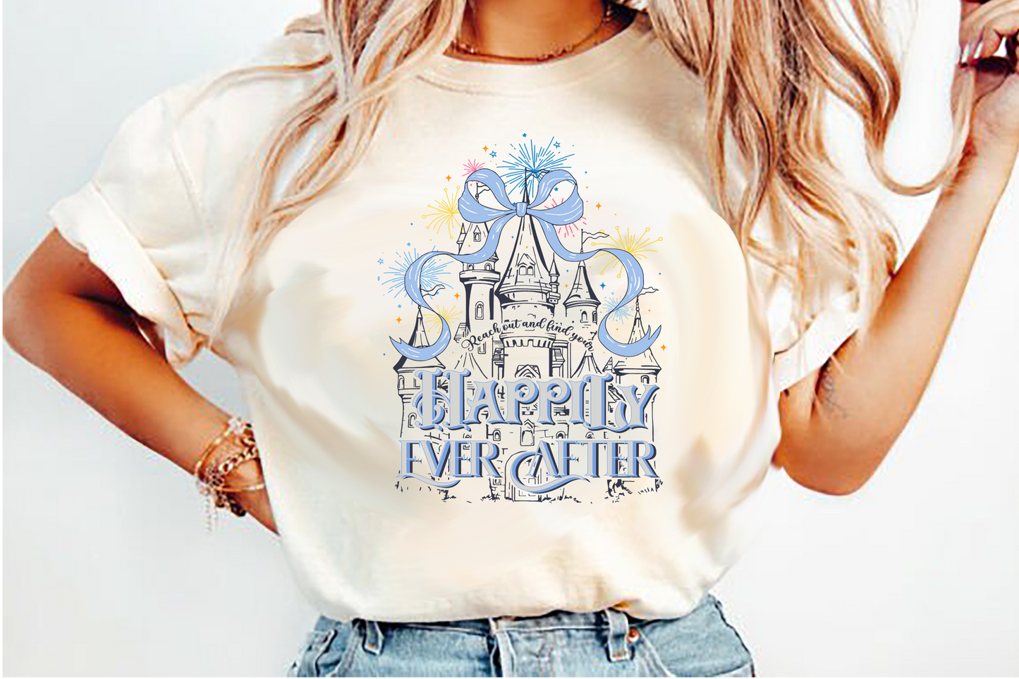 happily ever after castle DTF Transfer Design
