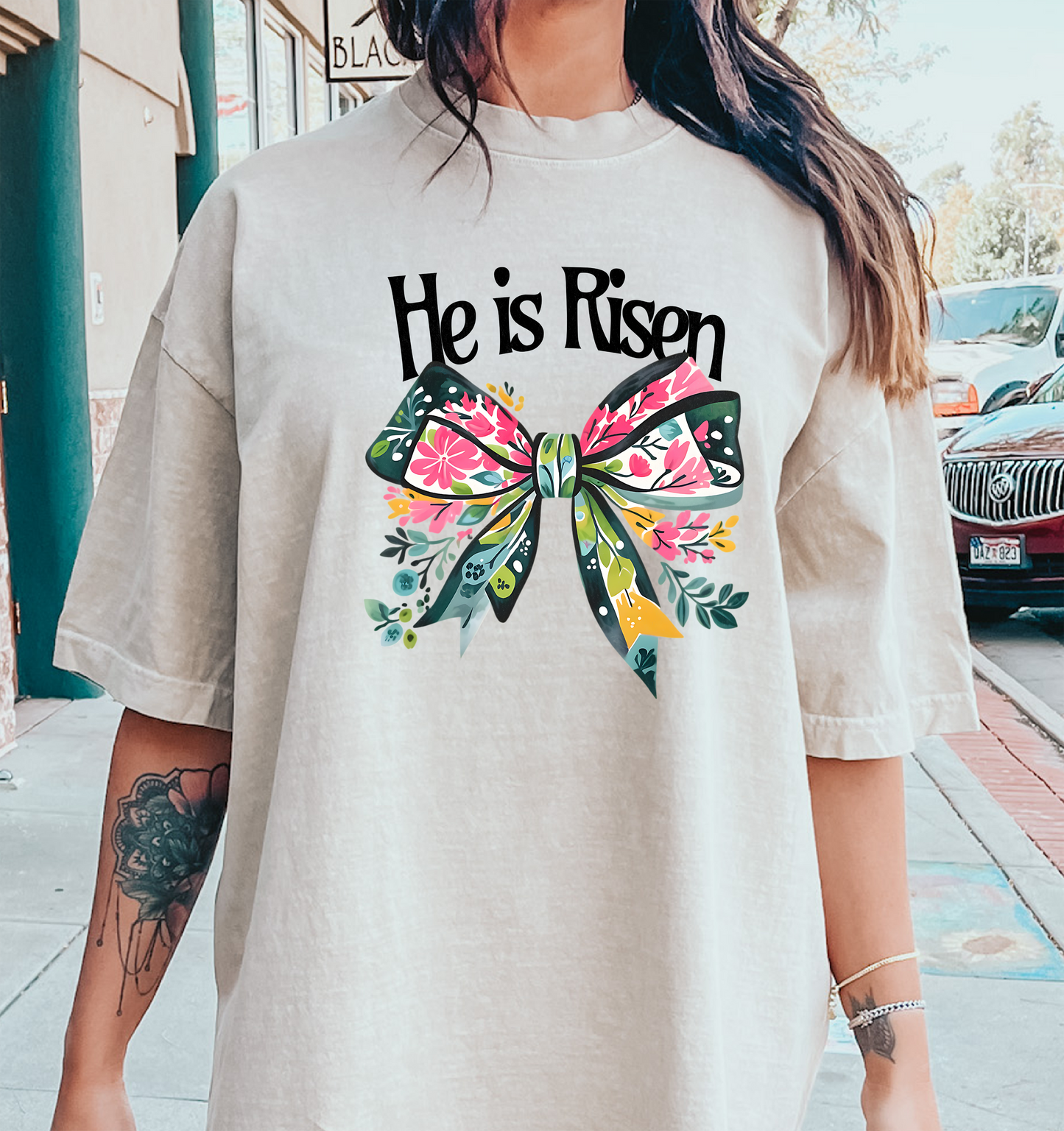 He is Risen bow DTF Transfer Design