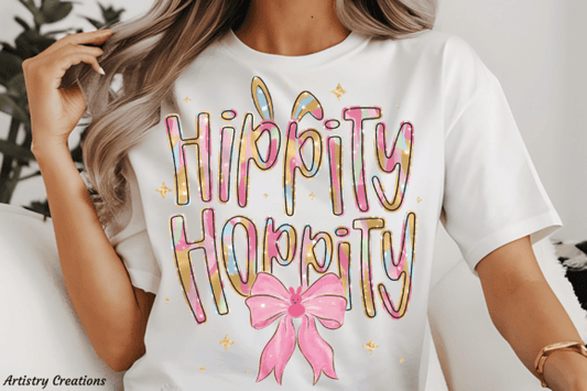 hippity hoppity DTF Transfer Design