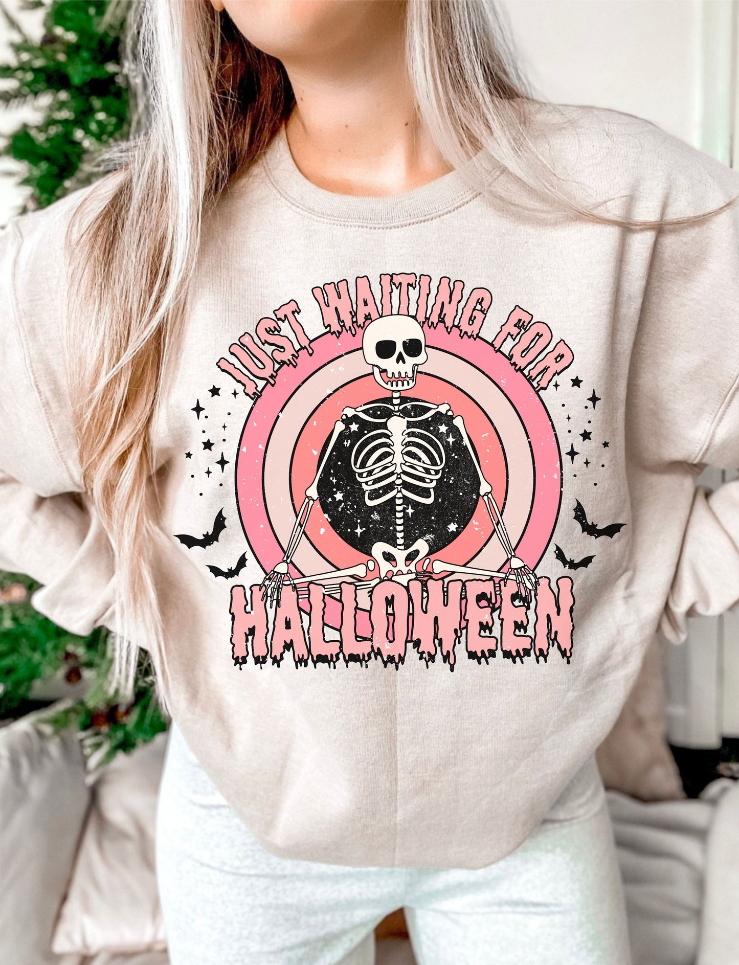 Just Waiting For Halloween DTF Transfer Design