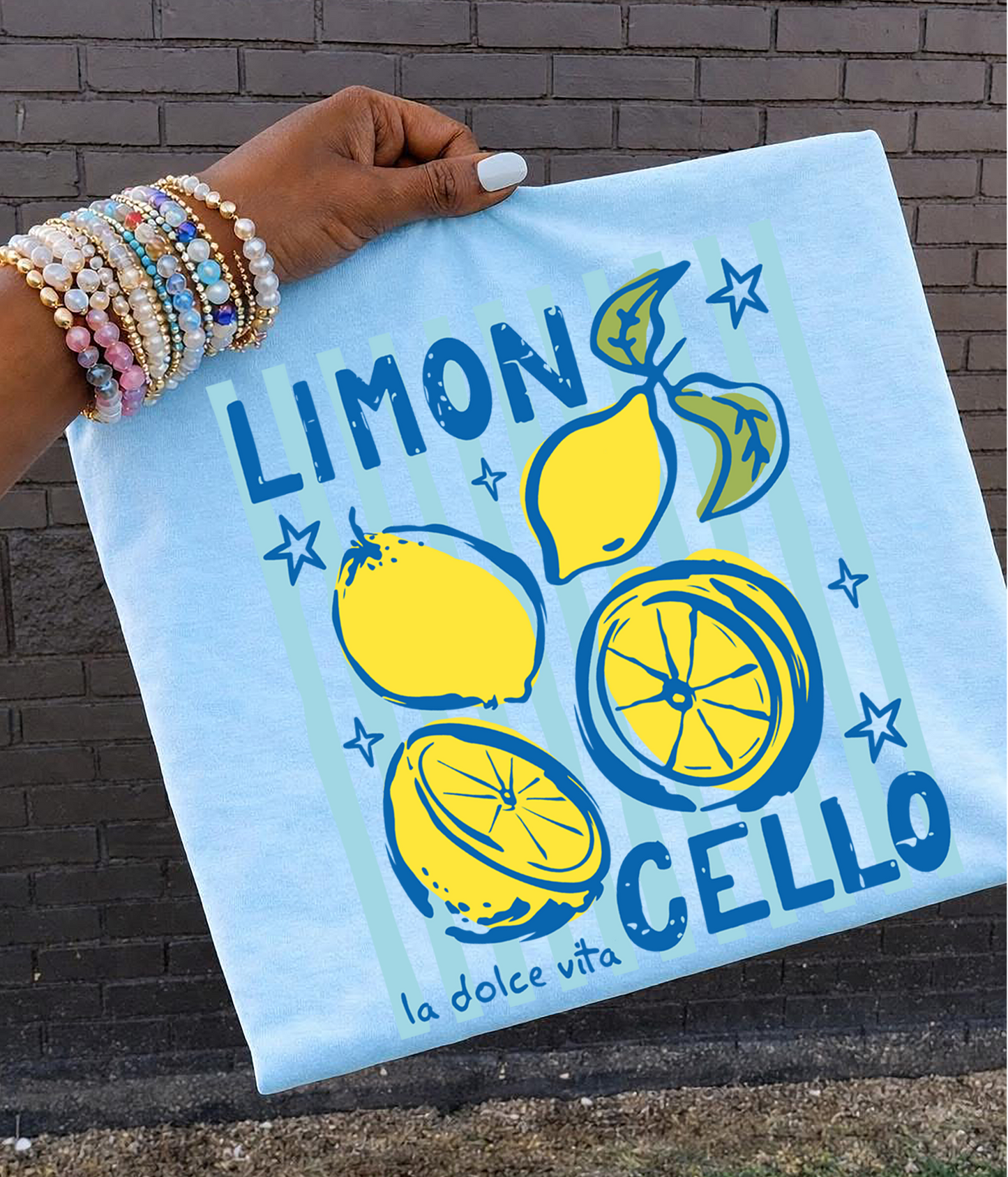 Limon Cello stripes DTF Transfer Design