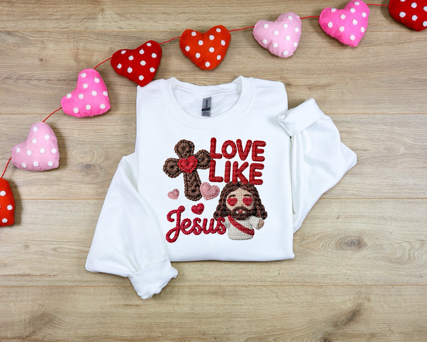 love like jesus DTF Transfer Design