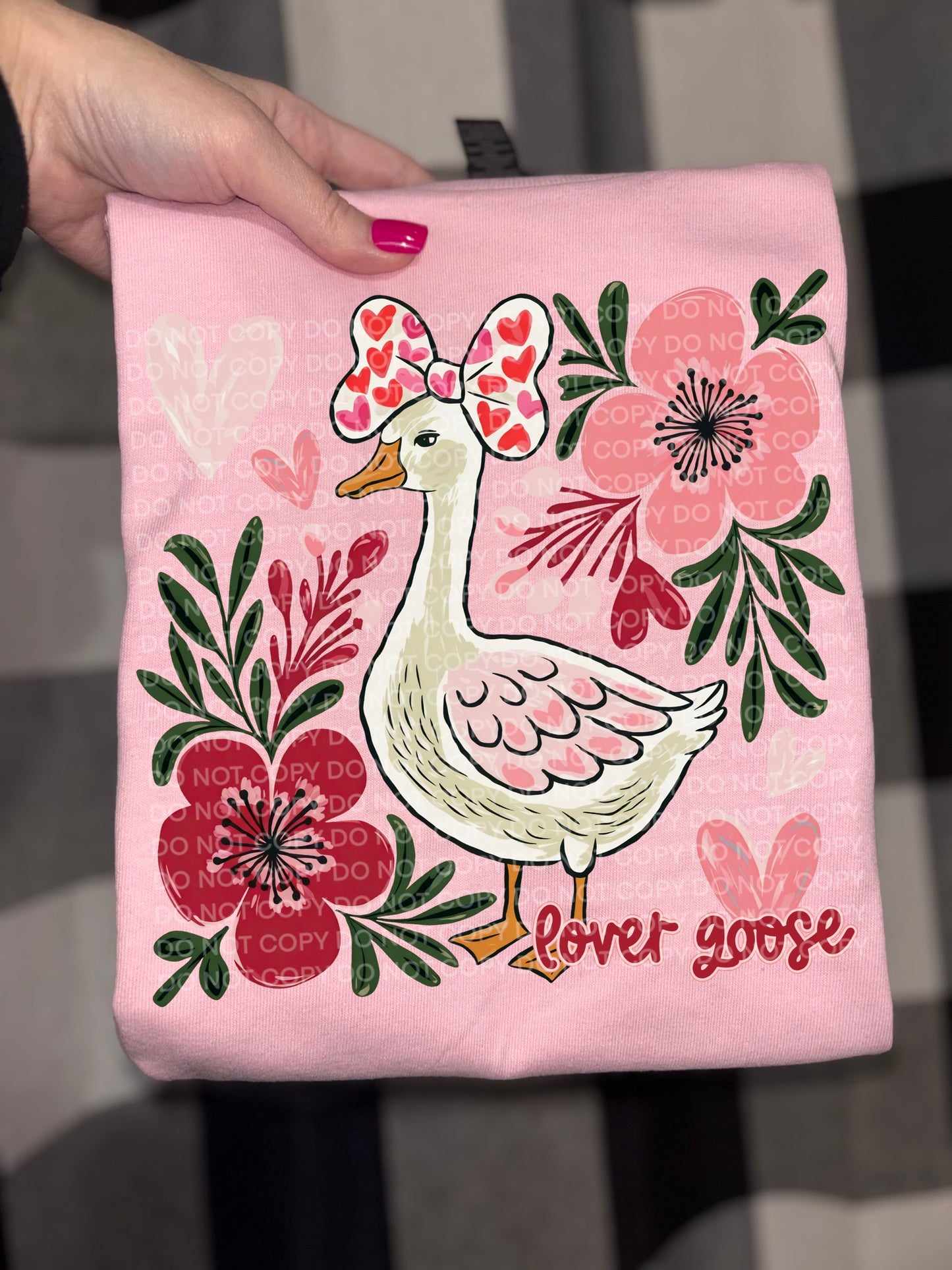 lover goose DTF Transfer Design