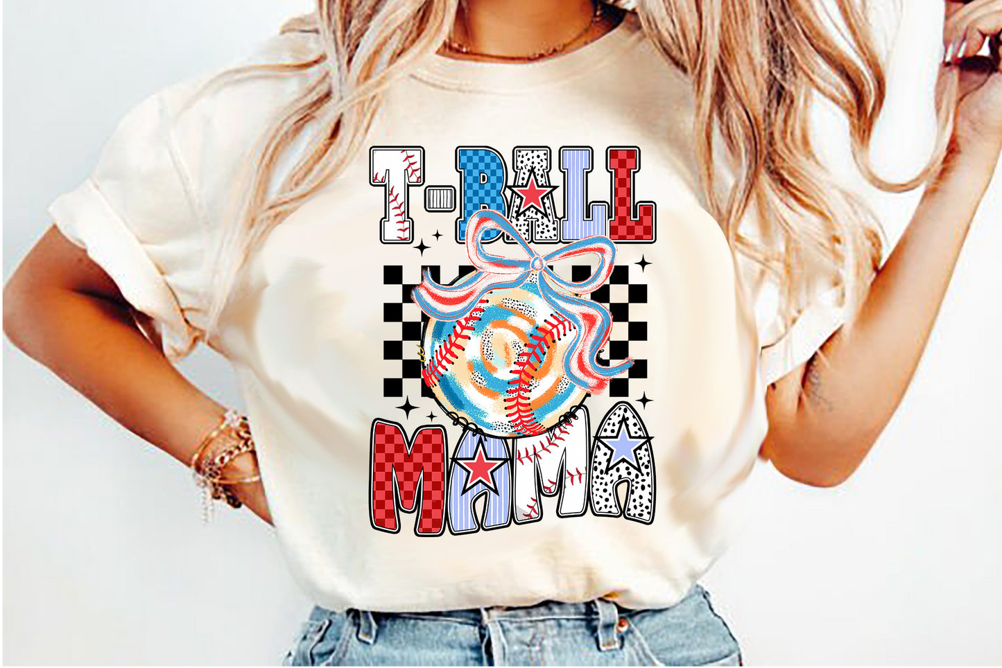 mama t ball DTF Transfer Design