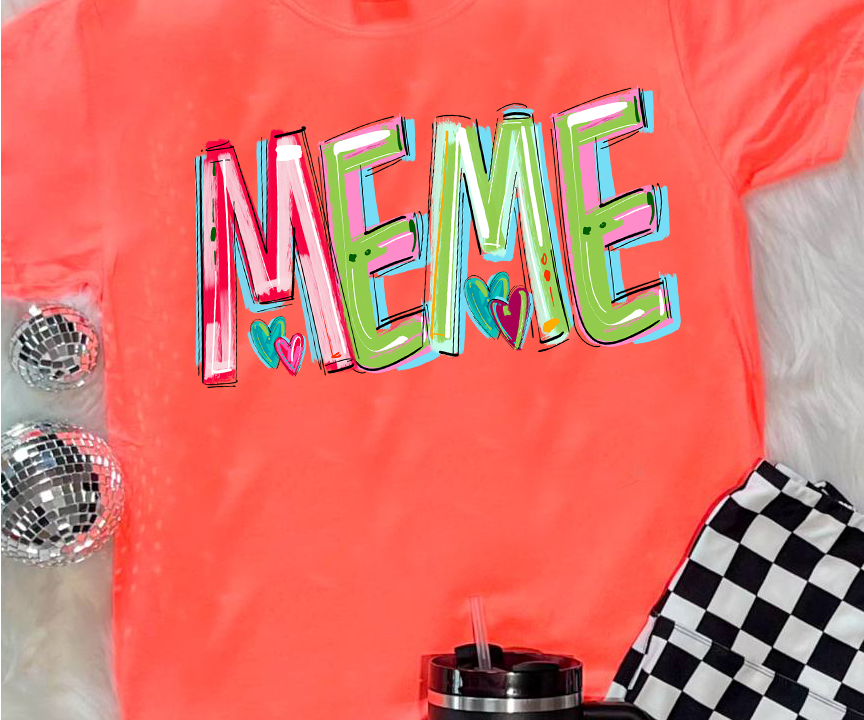 Meme Cheery Word DTF Transfer Design