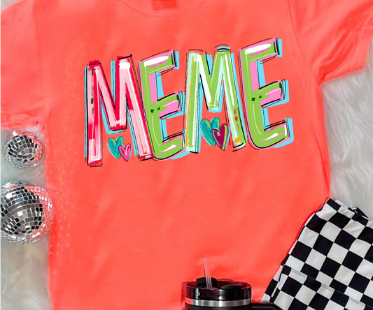 Meme Cheery Word DTF Transfer Design