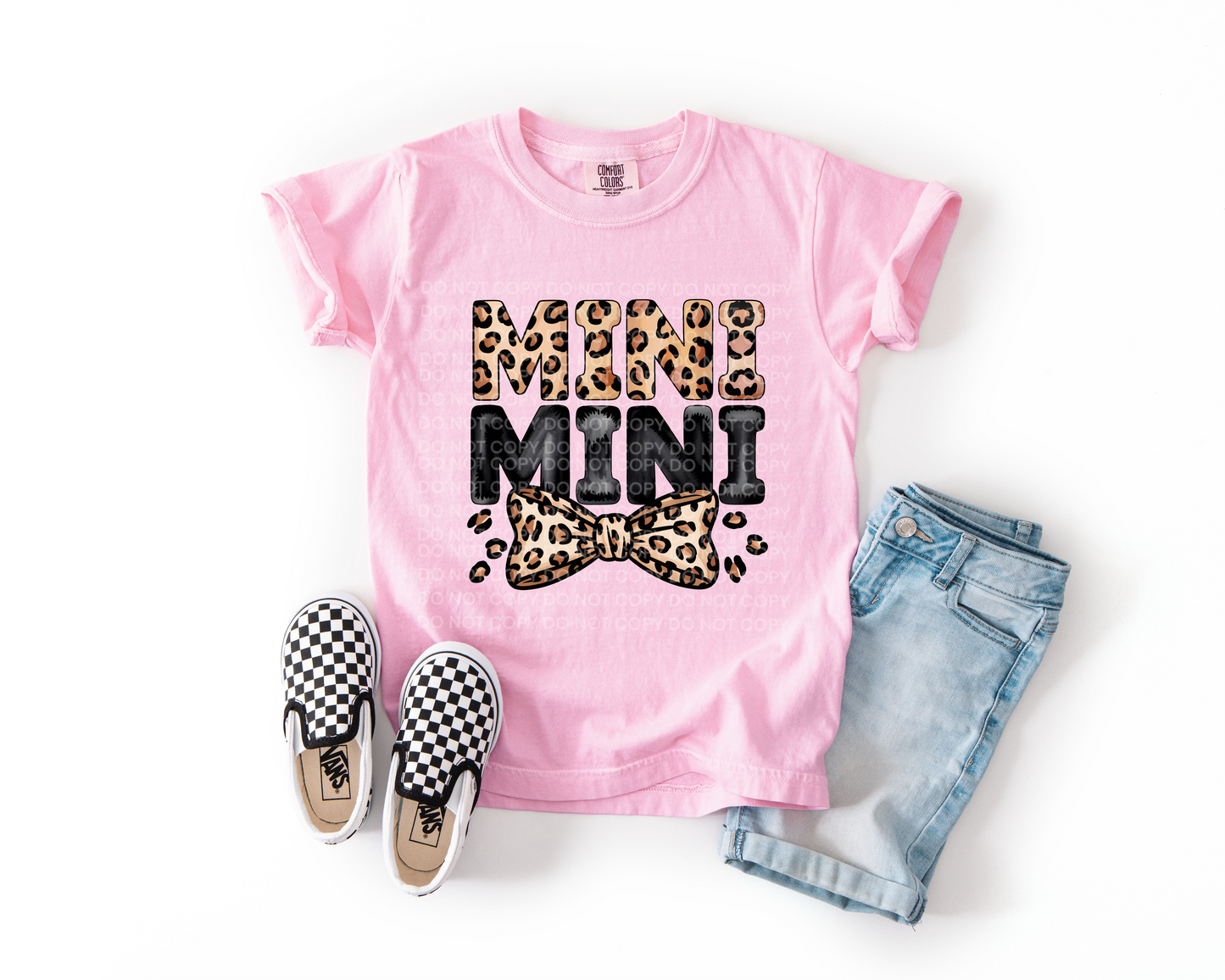 mama mama cheetah bow DTF Transfer Design