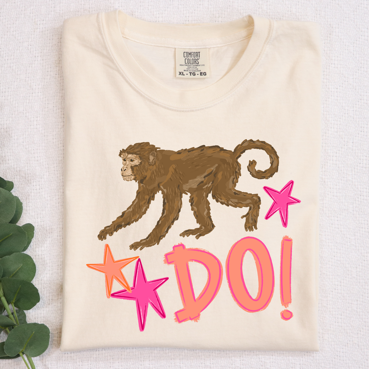 Monkey see...Monkey do girl DTF Transfer Design