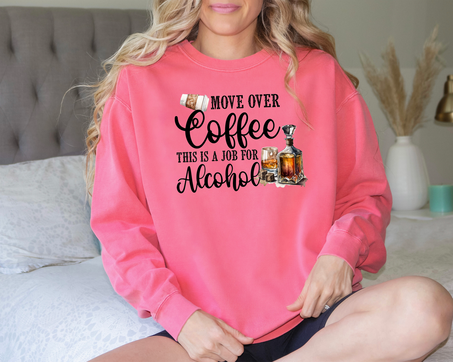 Move Over Coffee This Is A Job For Alcohol DTF Transfer Design