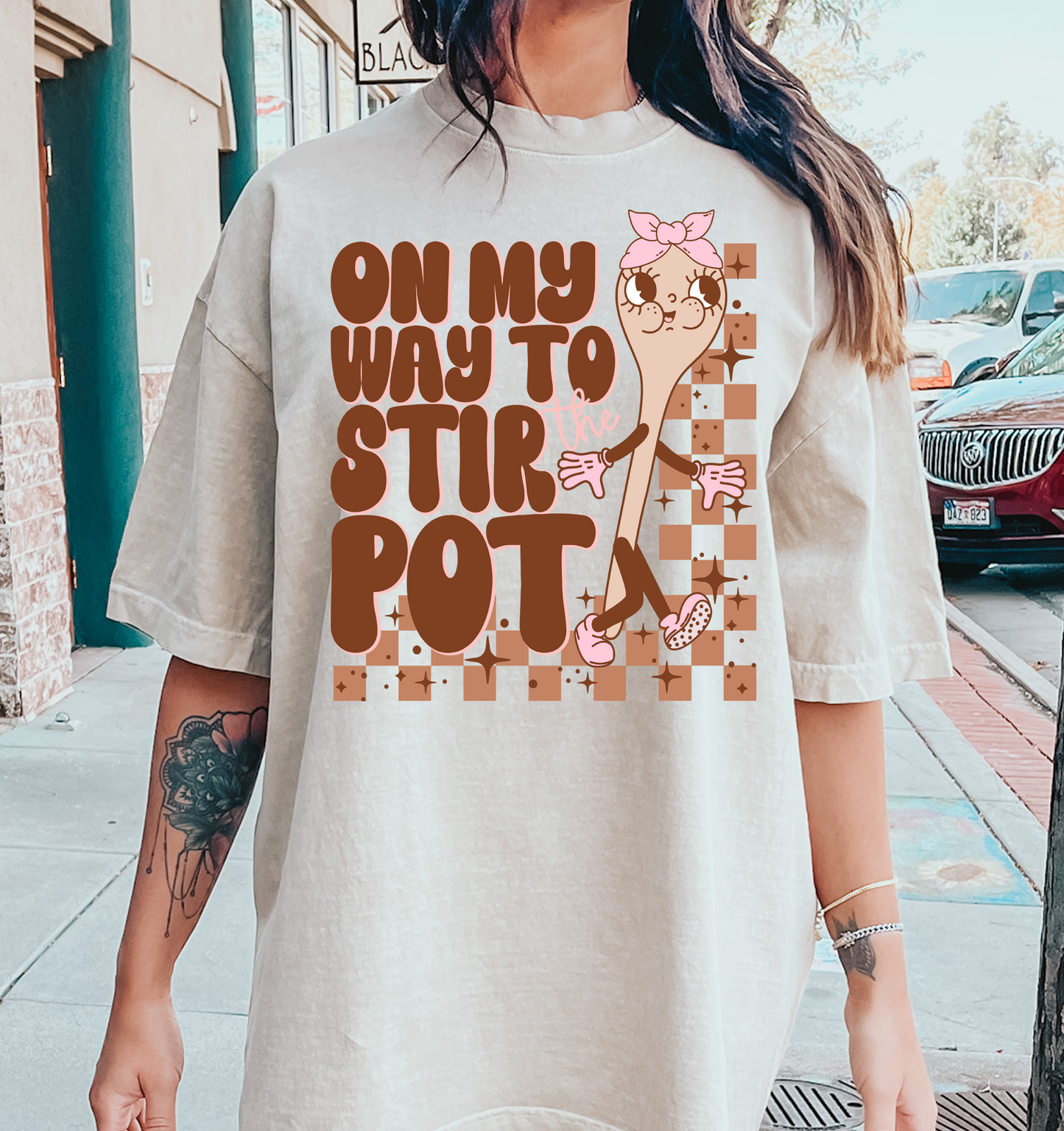 On My way to Stir the Pot DTF Transfer Design