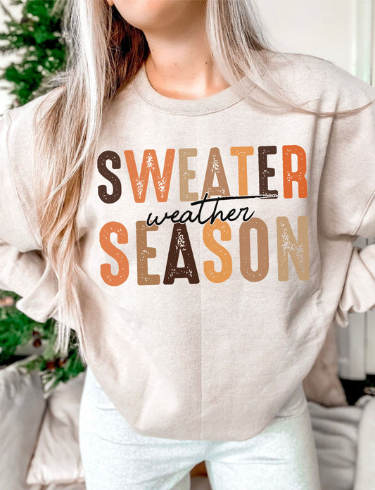 Sweater Weather Season DTF Transfer Design