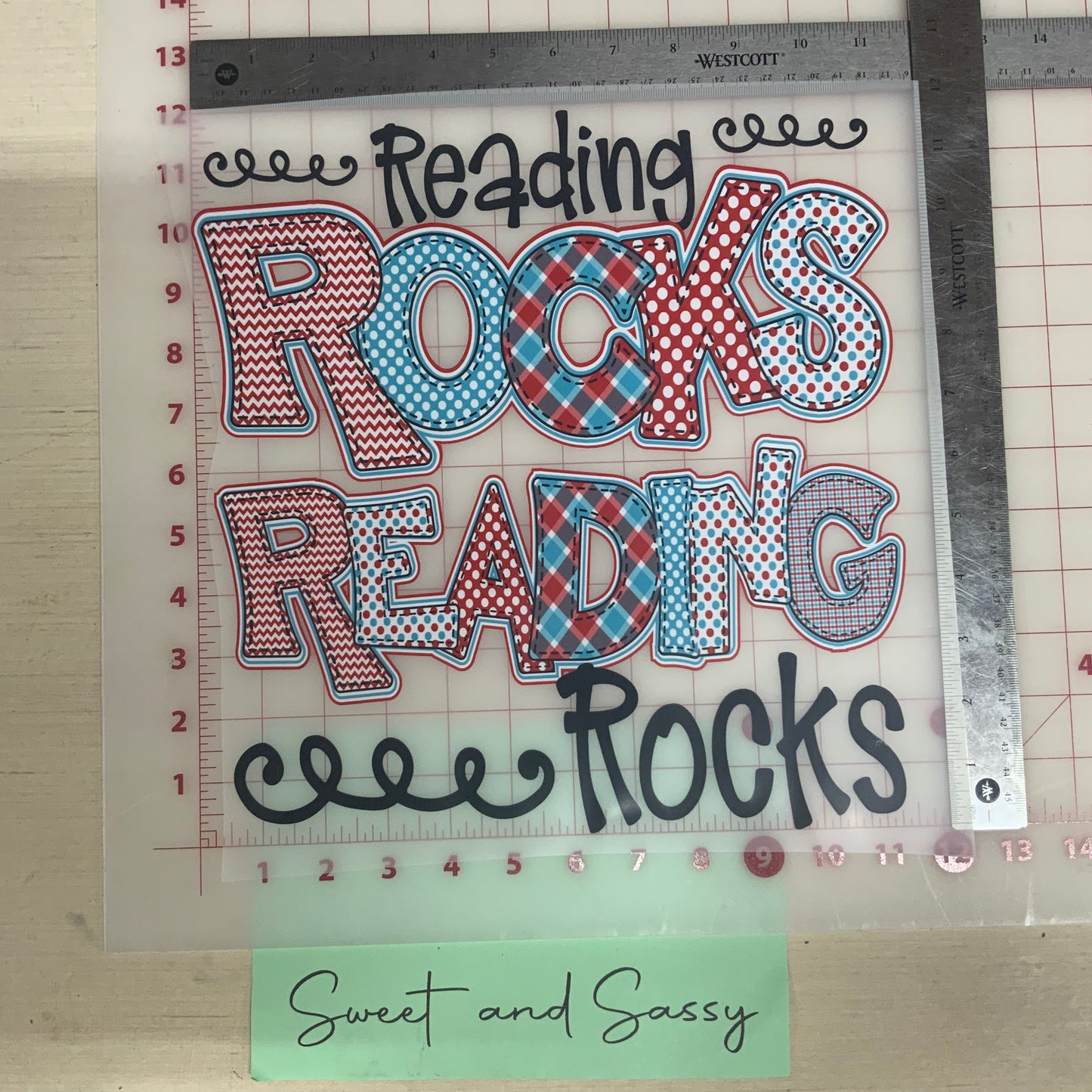 reading rocks reading rocks DTF Transfer Design