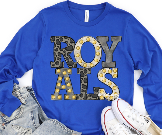 Royals Neutral Marquee DTF Transfer Design Bev