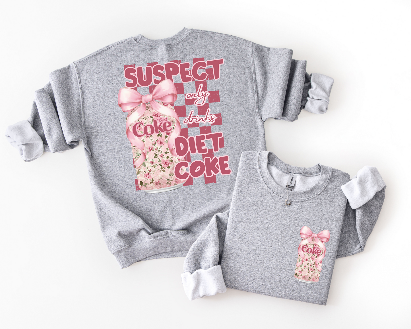 Suspect only drinks (drink of choice) with pocket DTF Transfer Design