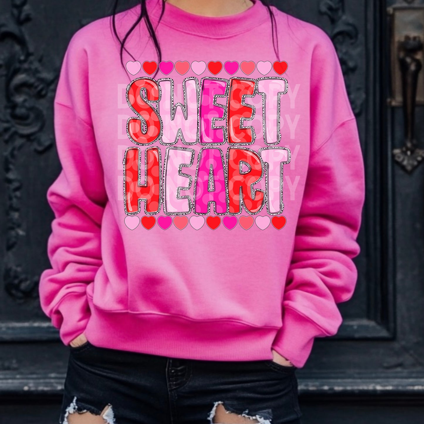 Sweet heart DTF Transfer Design