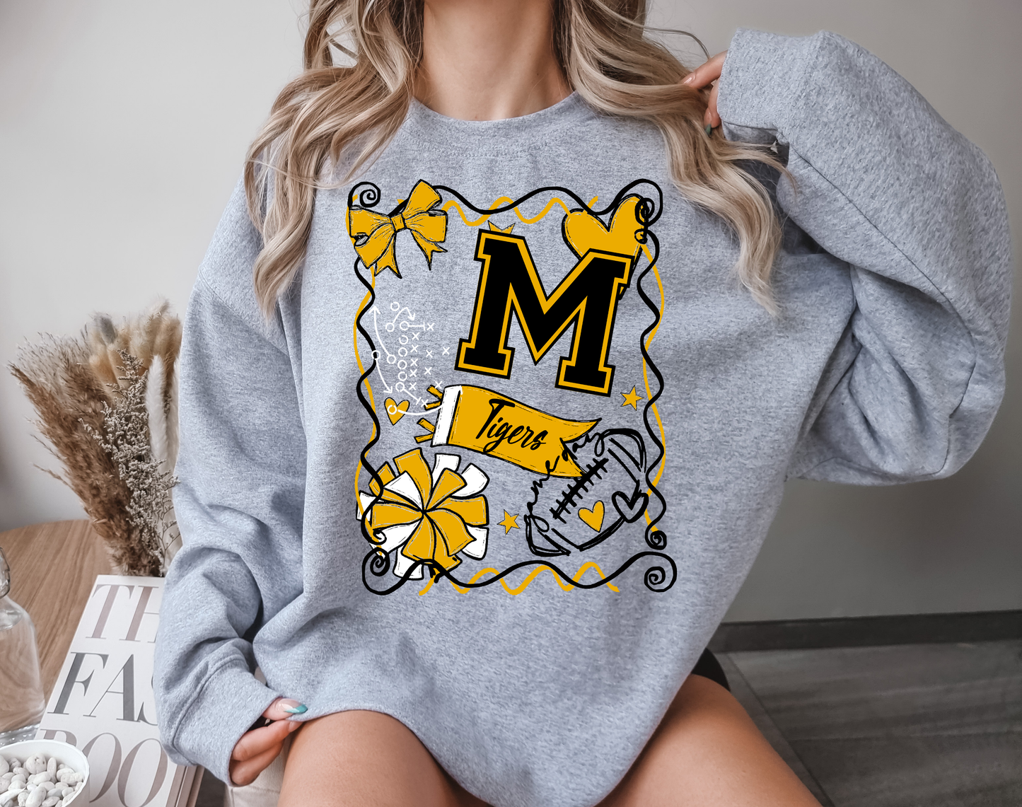 Football Mascot Collage DTF Transfer Design