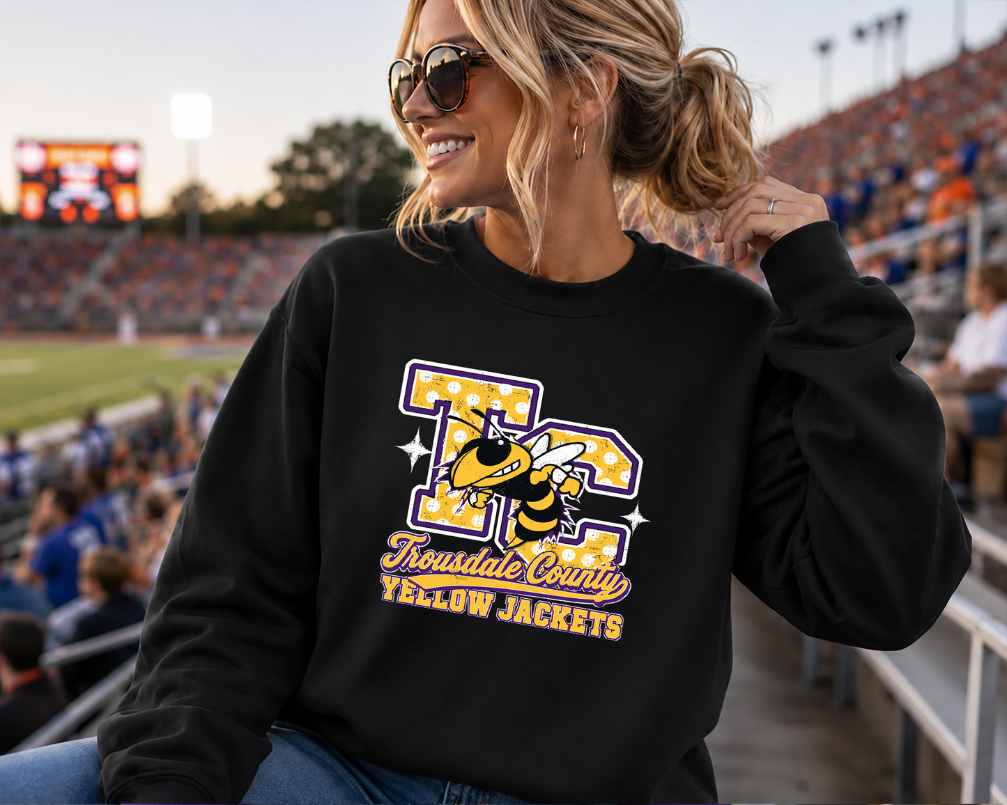 Mascot Hometown Spirit polka dots DTF Transfer