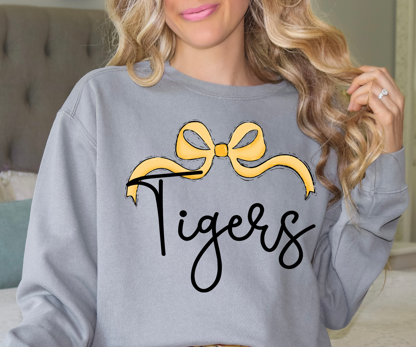 Tigers bow DTF Transfer Design