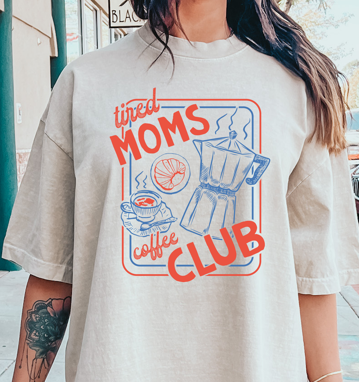tired moms Coffee club_ DTF Transfer Design