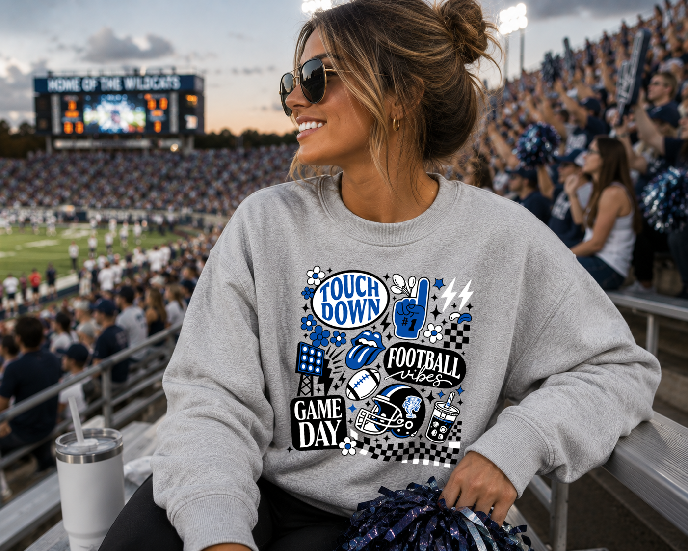 Mascot Football Vibes DTF Transfer