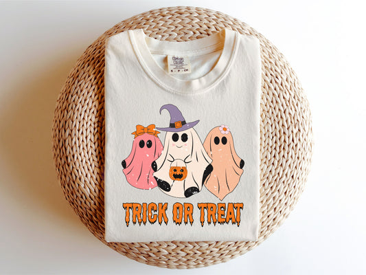 Trick or Treat Ghost  DTF Transfer Design