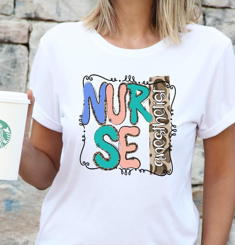 Anesthetist Nurse DTF Transfer Design Bev