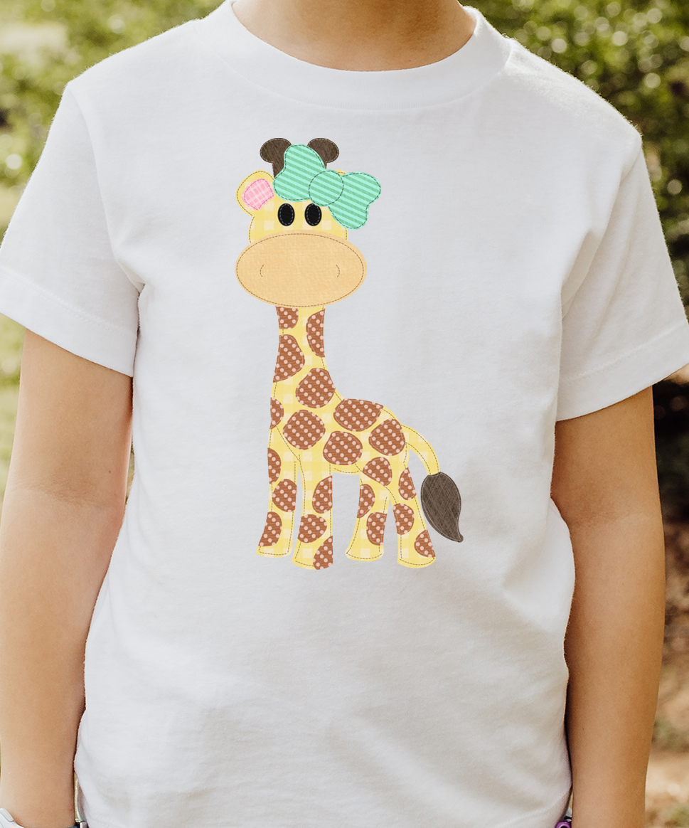 Vintage Giraffe girl DTF Transfer Design