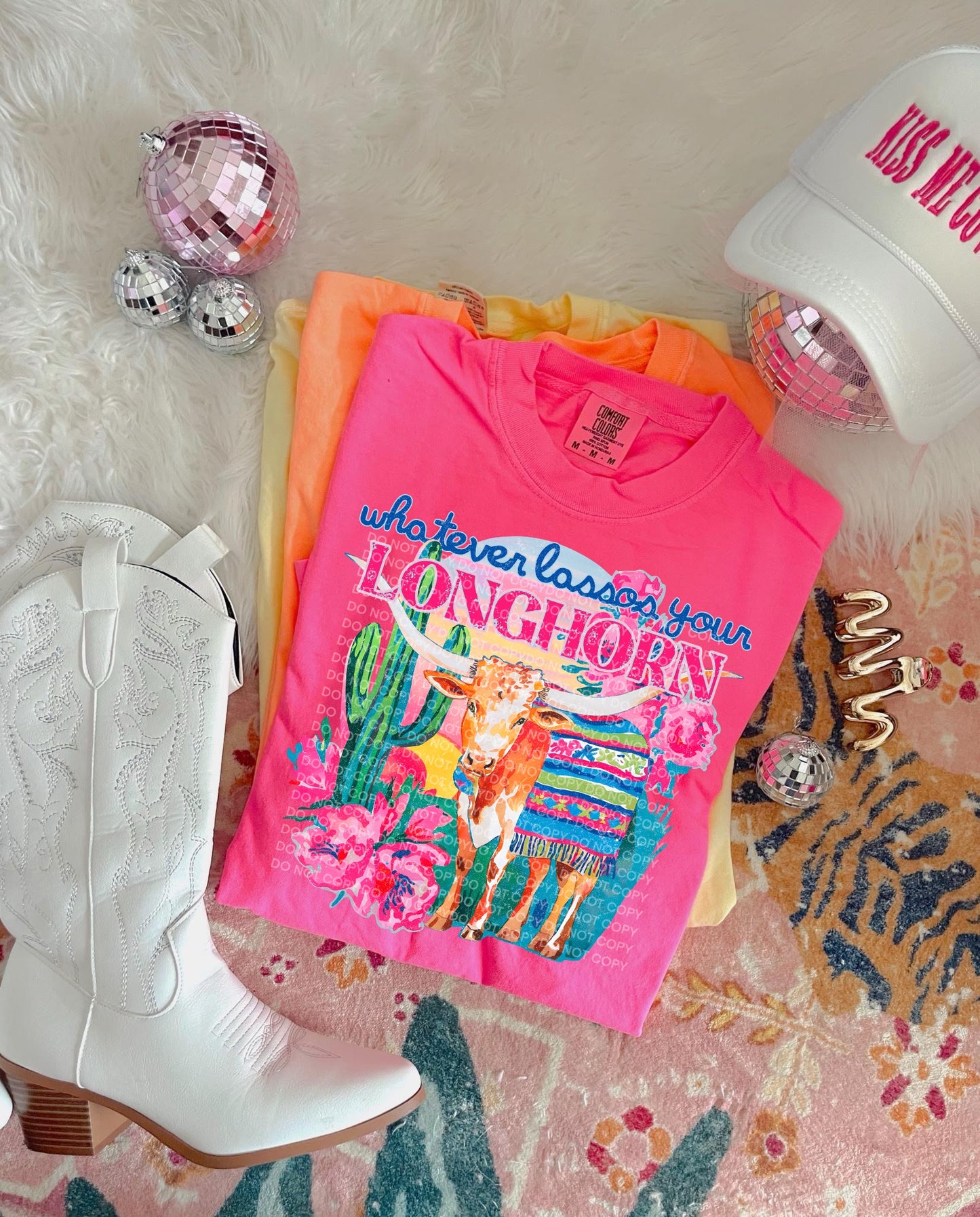 whatever lassos your longhorn DTF Transfer Design