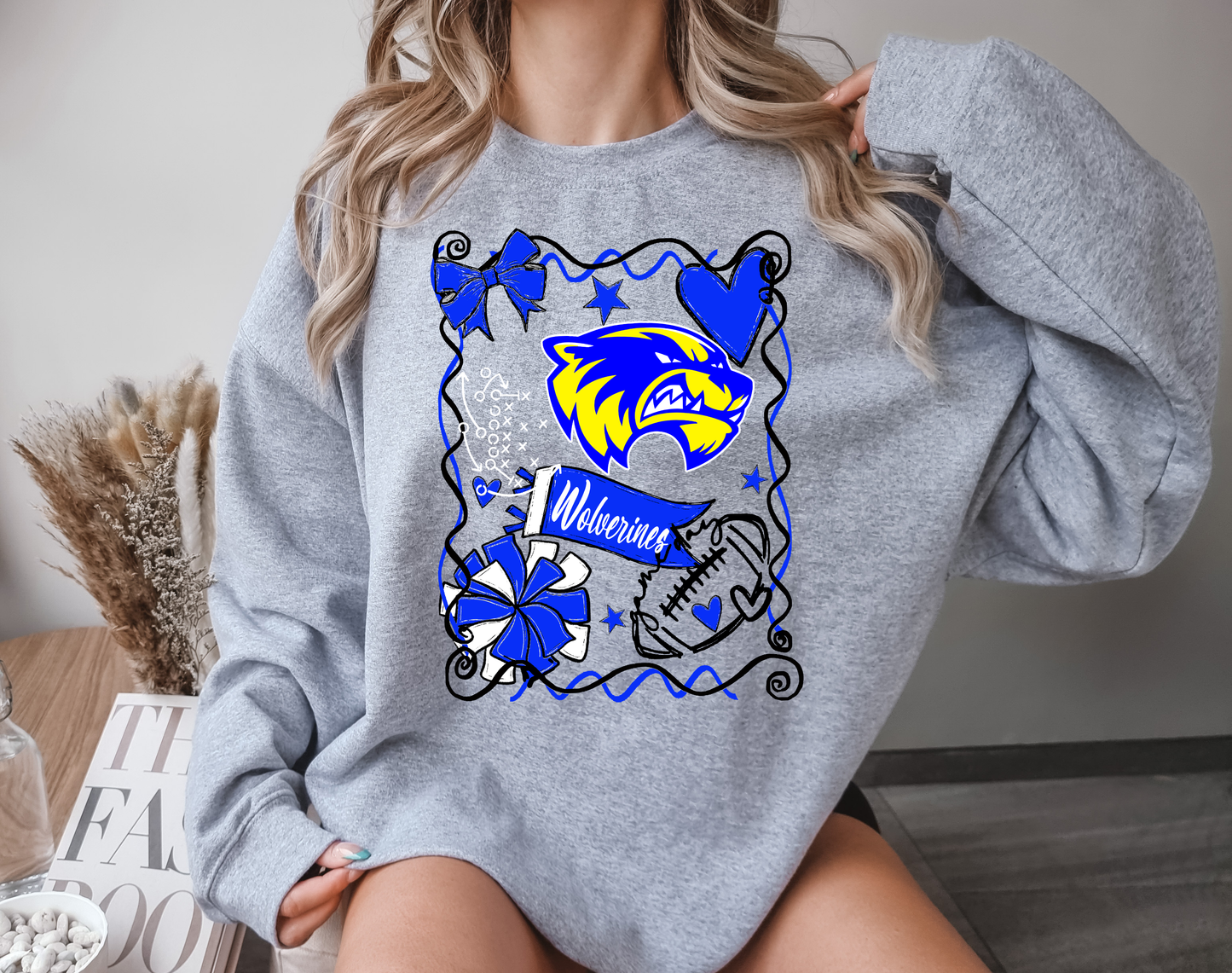 Football Mascot Collage DTF Transfer Design
