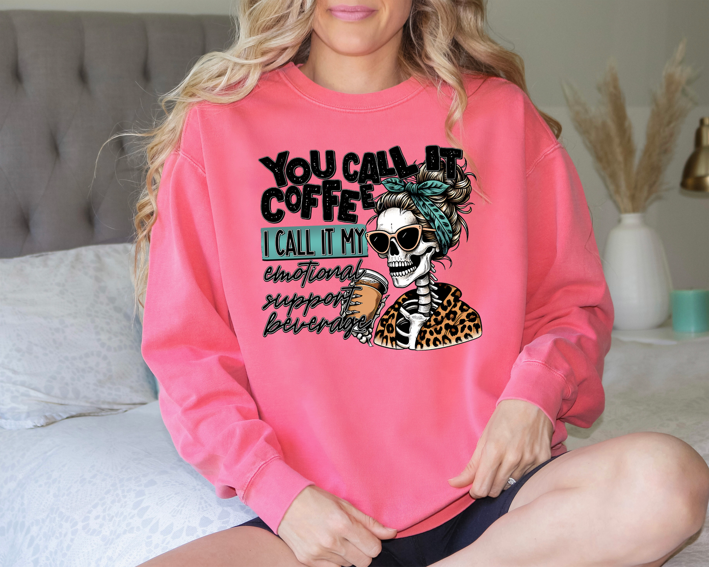 You Call It Coffee I Call It My Emotional Support Beverage DTF Transfer Design