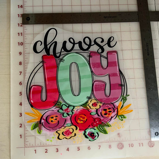 Choose Joy DTF Transfer Design