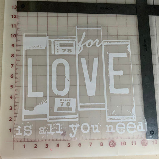 For LOVE is all you need DTF Transfer Design