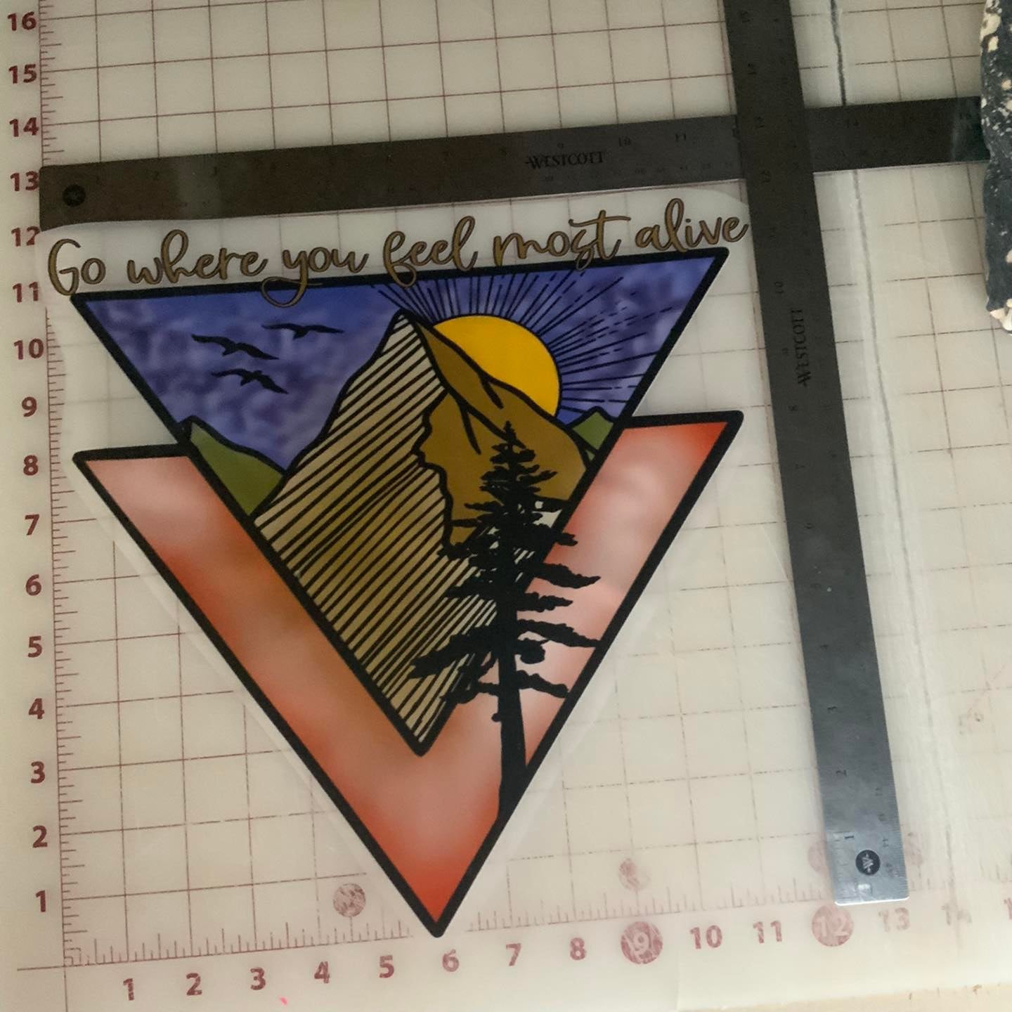 Go where you feel most alive DTF Transfer Design