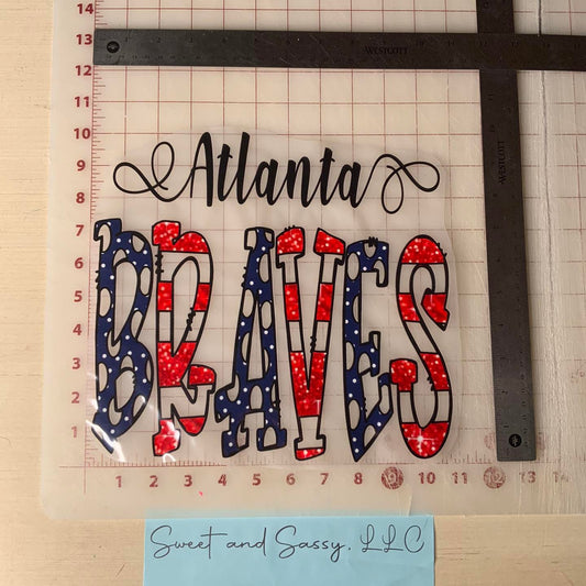 Atlanta Braves DTF Transfer Design