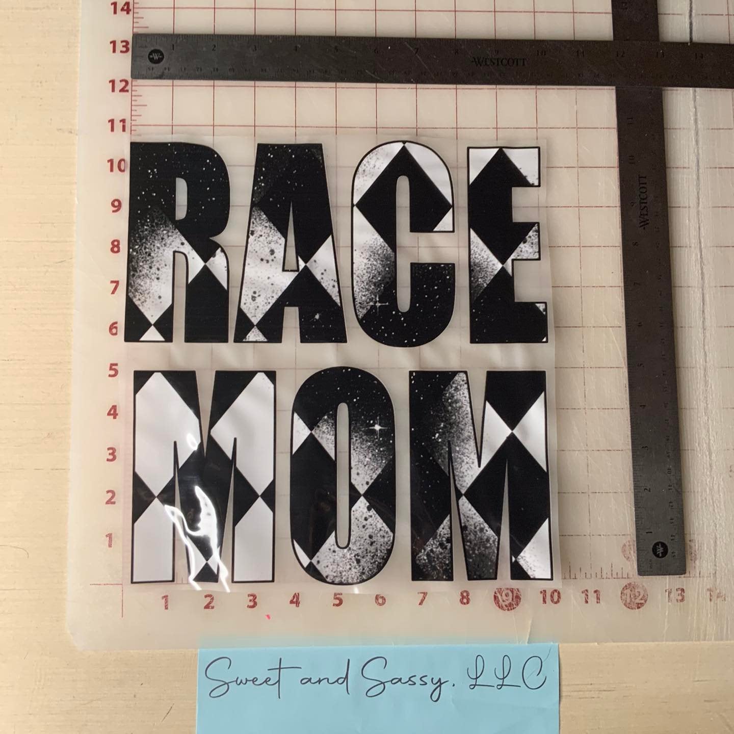 Race Mom DTF Transfer Design