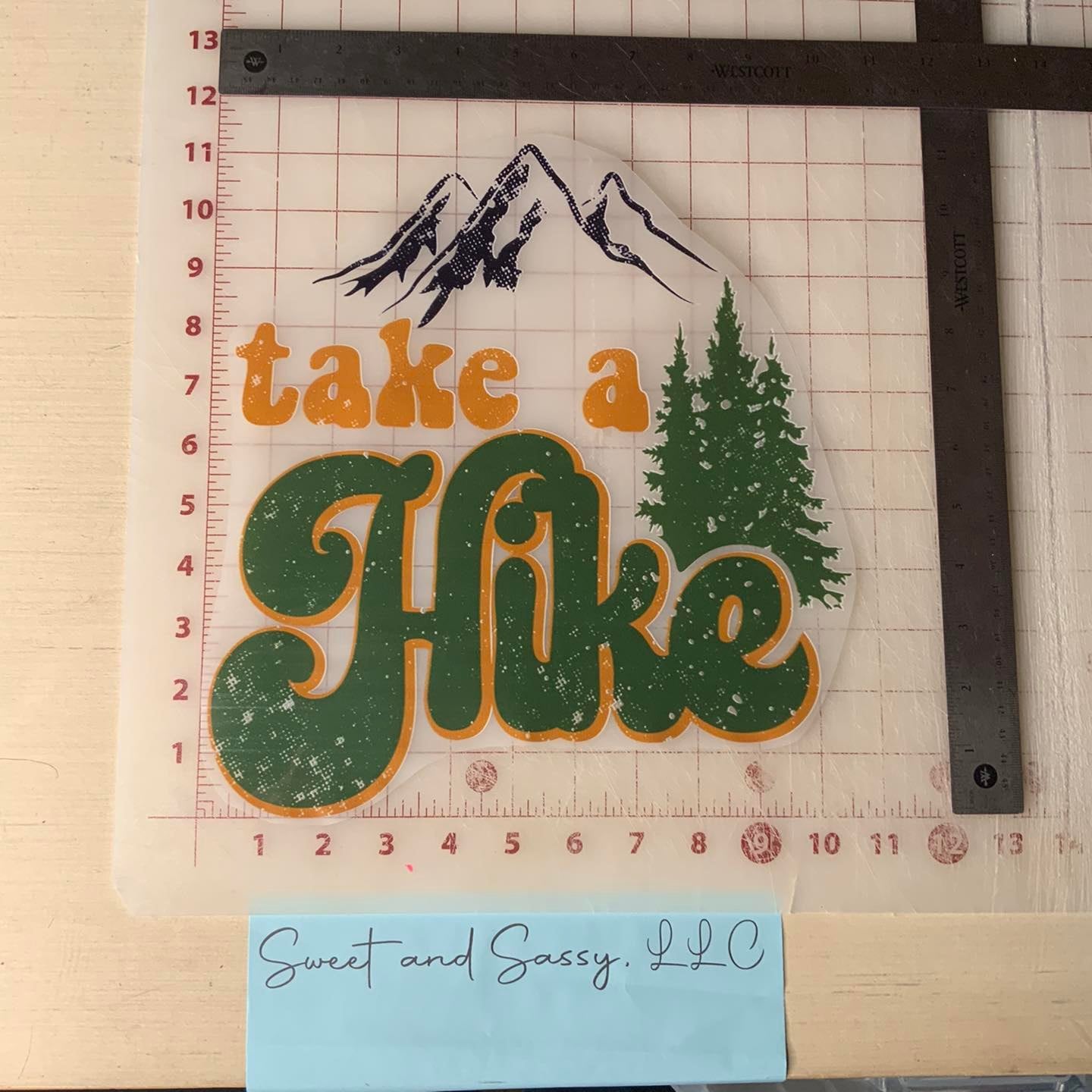 Take a Hike DTF Transfer Design