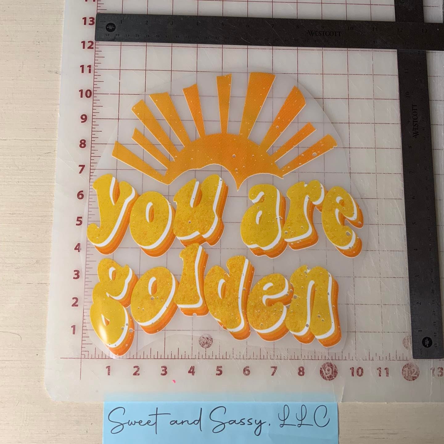 You are Golden DTF Transfer Design